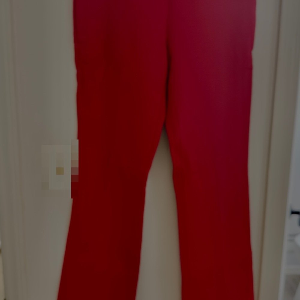 Straight Leg Women's Pants in Red